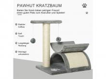 Škrabadlo pro kočky PAWHUT D30-189GY