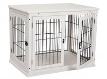 Klec pro domácí mazlíčky D02-040WT, přepravní box pro psy, 58,5 x 81 x 66 cm