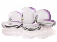 Sada talířů BANQUET Lavender, 18 ks