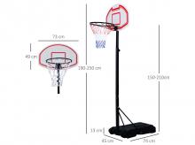 Basketbalový koš HOMCOM A61-003