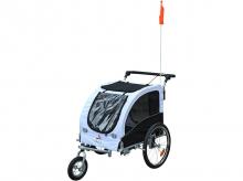 Cyklistický vozík pro psy PAWHUT 5663-1290, bílý