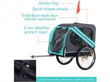 Cyklistický vozík pro psy PAWHUT D00-098GN