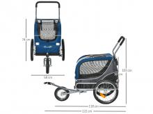 Přívěsný vozík pro psa PAWHUT D00-140