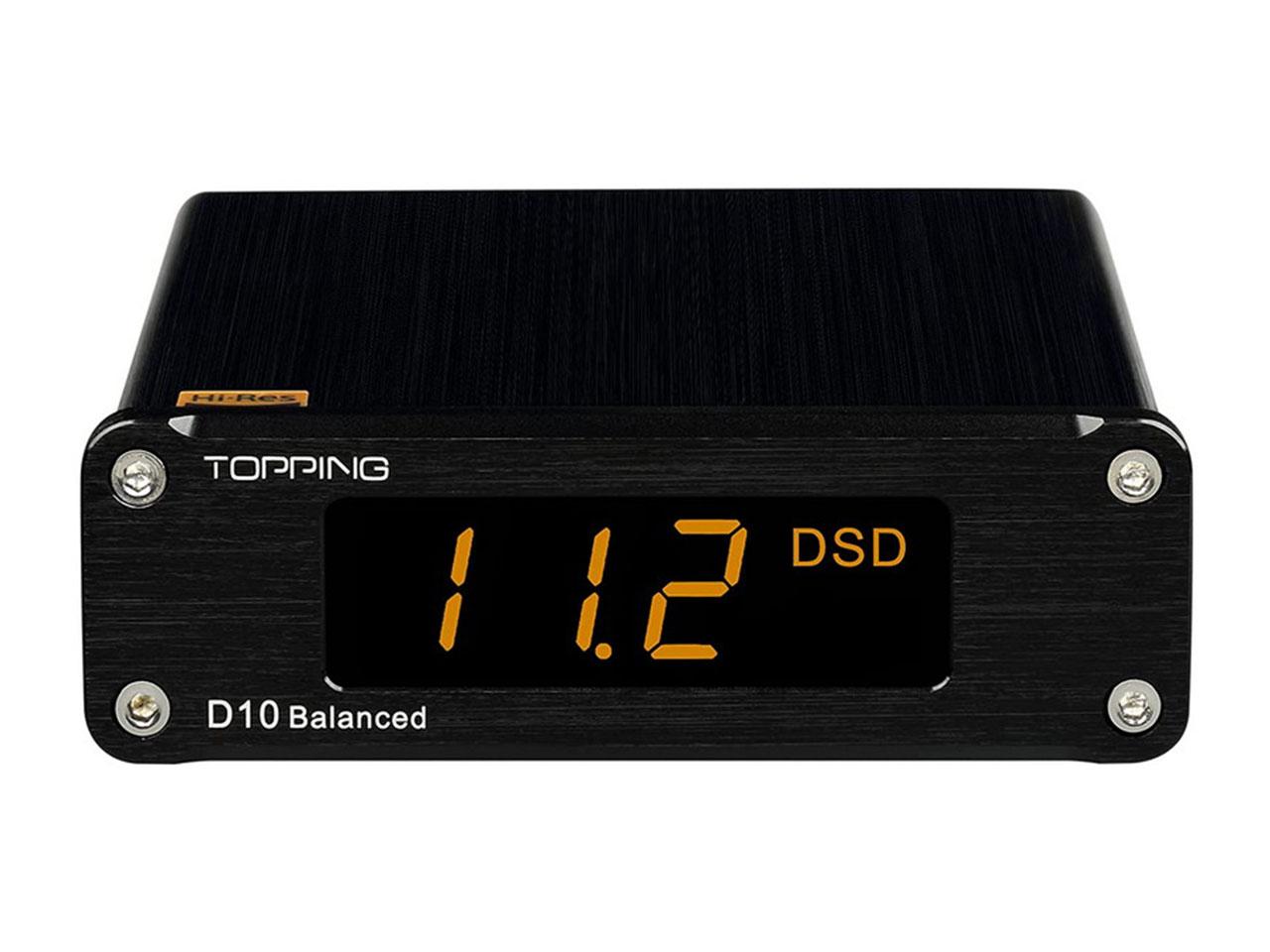Digitálně analogový převodník TOPPING D10 Balanced, černá
