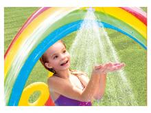 Dětský bazén INTEX Rainbow Ring (57453), 297 x 193 x 135 cm
