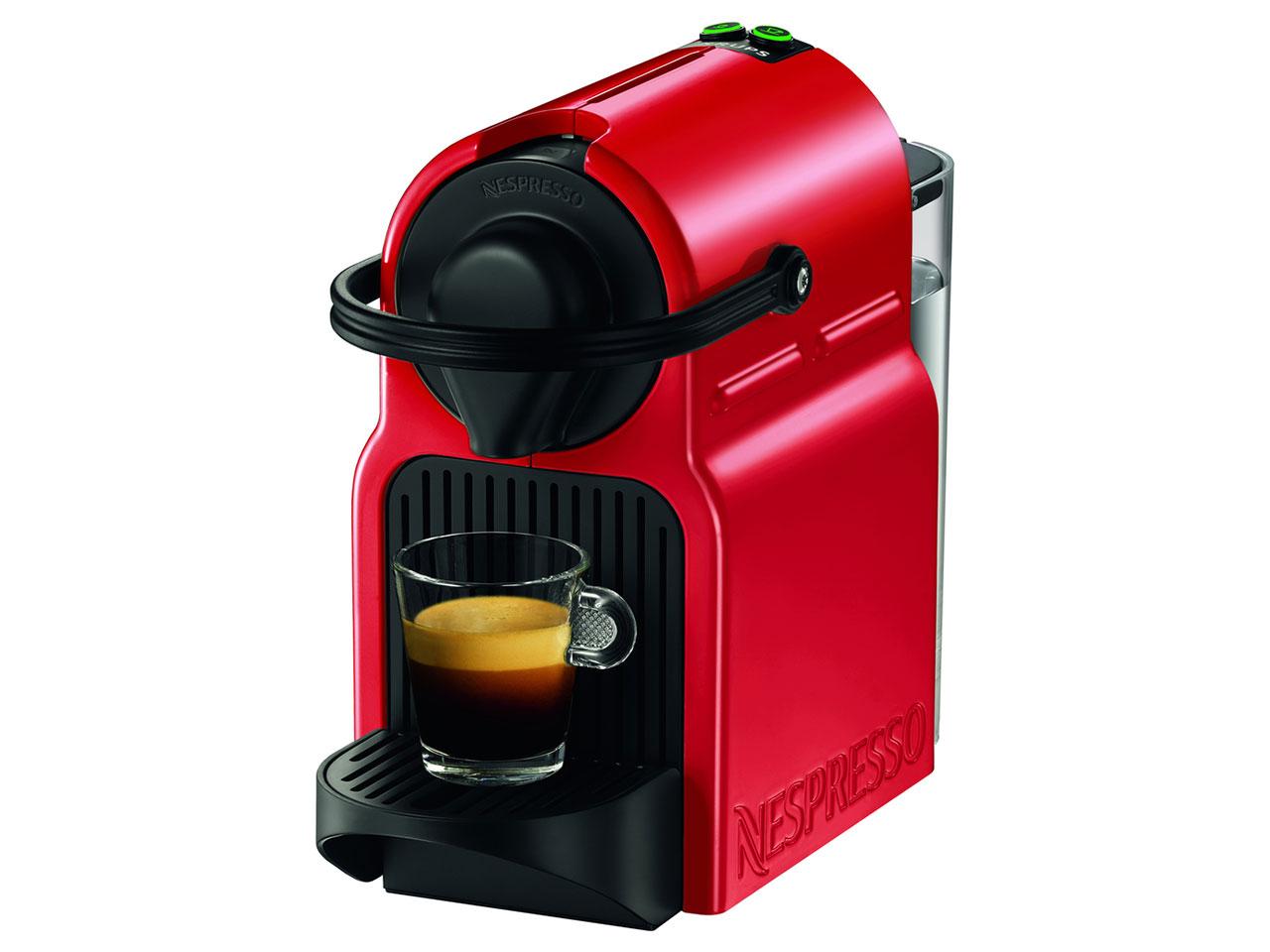 Kapslový kávovar KRUPS Nespresso Inissia XN 100510, červená