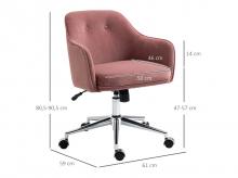 Kancelářská židle VINSETTO 921-459RD
