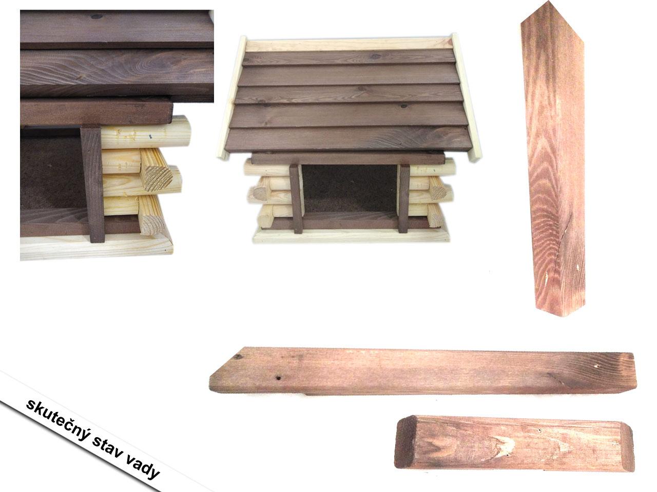 Krmítko pro ptáky CV borovicové dřevo, 38 × 37 × 45 cm