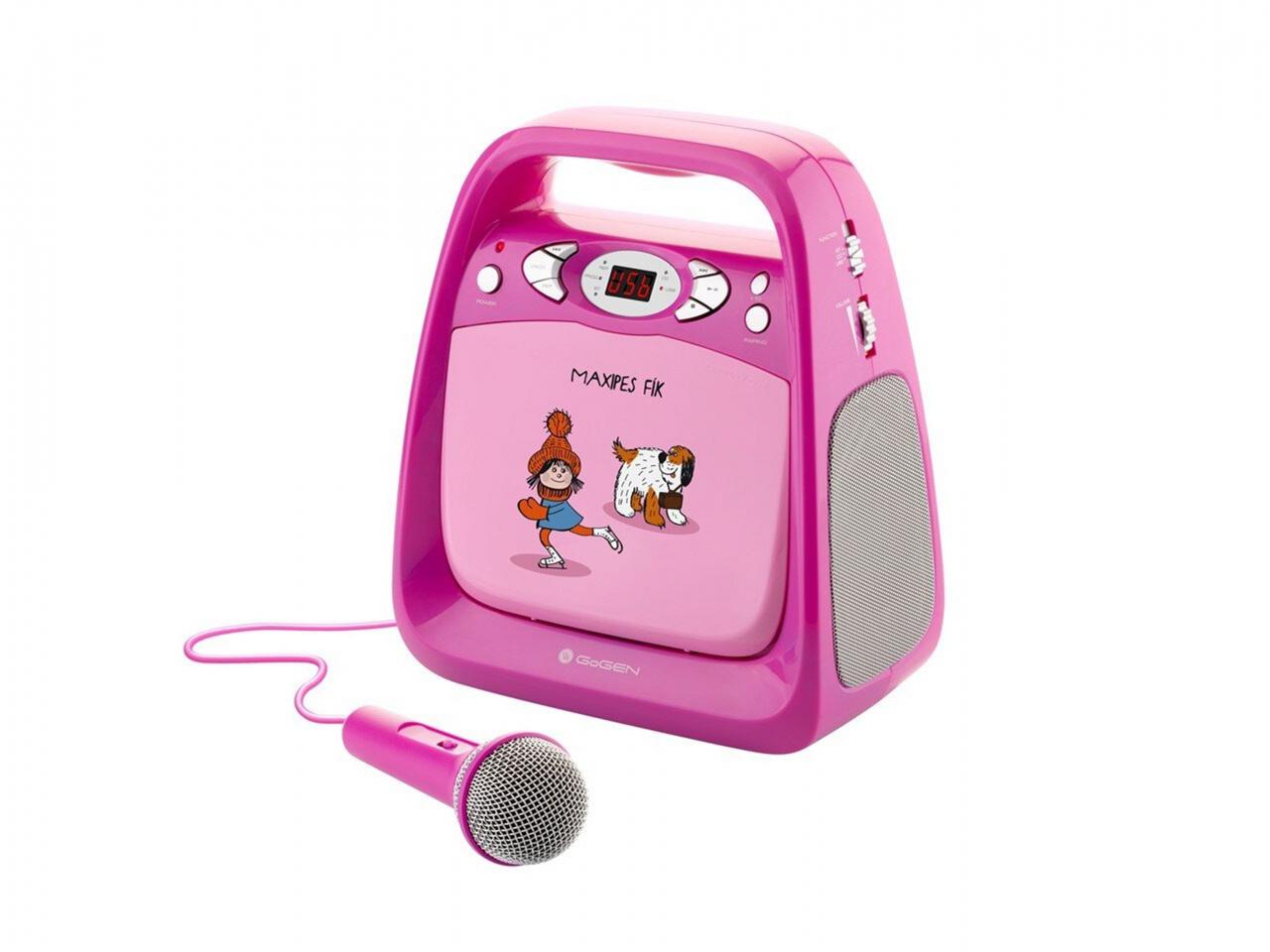 CD přehrávač GoGEN Maxi Karaoke, růžový