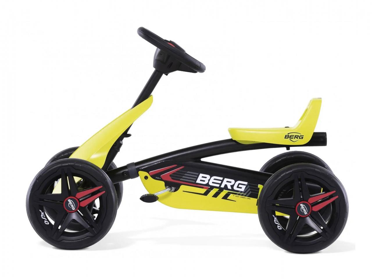 Šlapací čtyřkolka BERG Buzzy Racing Aero, žlutá