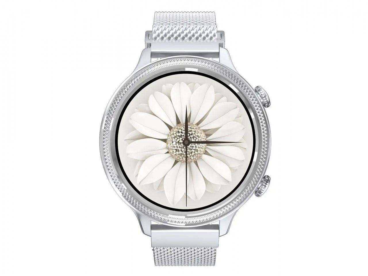 Chytré hodinky CARNEO Gear+ Deluxe, stříbrné