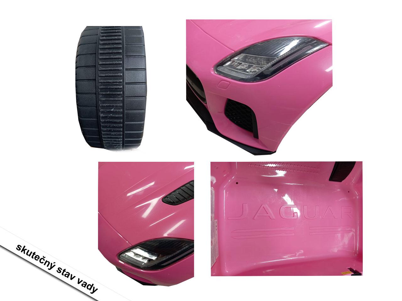 Elektrické vozítko 12V Jaguar F-Type SVR, růžové