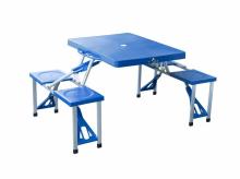 Piknikový stůl a lavice OUTSUNNY 01-0009, modrá