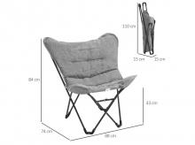 Kempingová židle OUTSUNNY A20-202LG