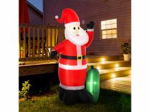 Nafukovací vánoční dekorace Santa Claus LED 844-165