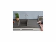 Kuchyňský dřez RESPEKTA Houston, 80 x 50 cm, betonově šedá