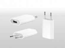 Mini USB nabíječka pro Apple iPhone, iPod (1A), bílá