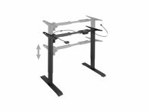 Elektrický rám stolu TECTAKE výškově nastavitelný, 85-129x65x71-121cm, černá (403001)