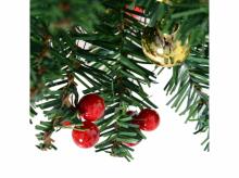 Umělý vánoční stromek 830-257, 73 odolných větví, 15 teplých LED světel, zelený, 20 x 60 cm