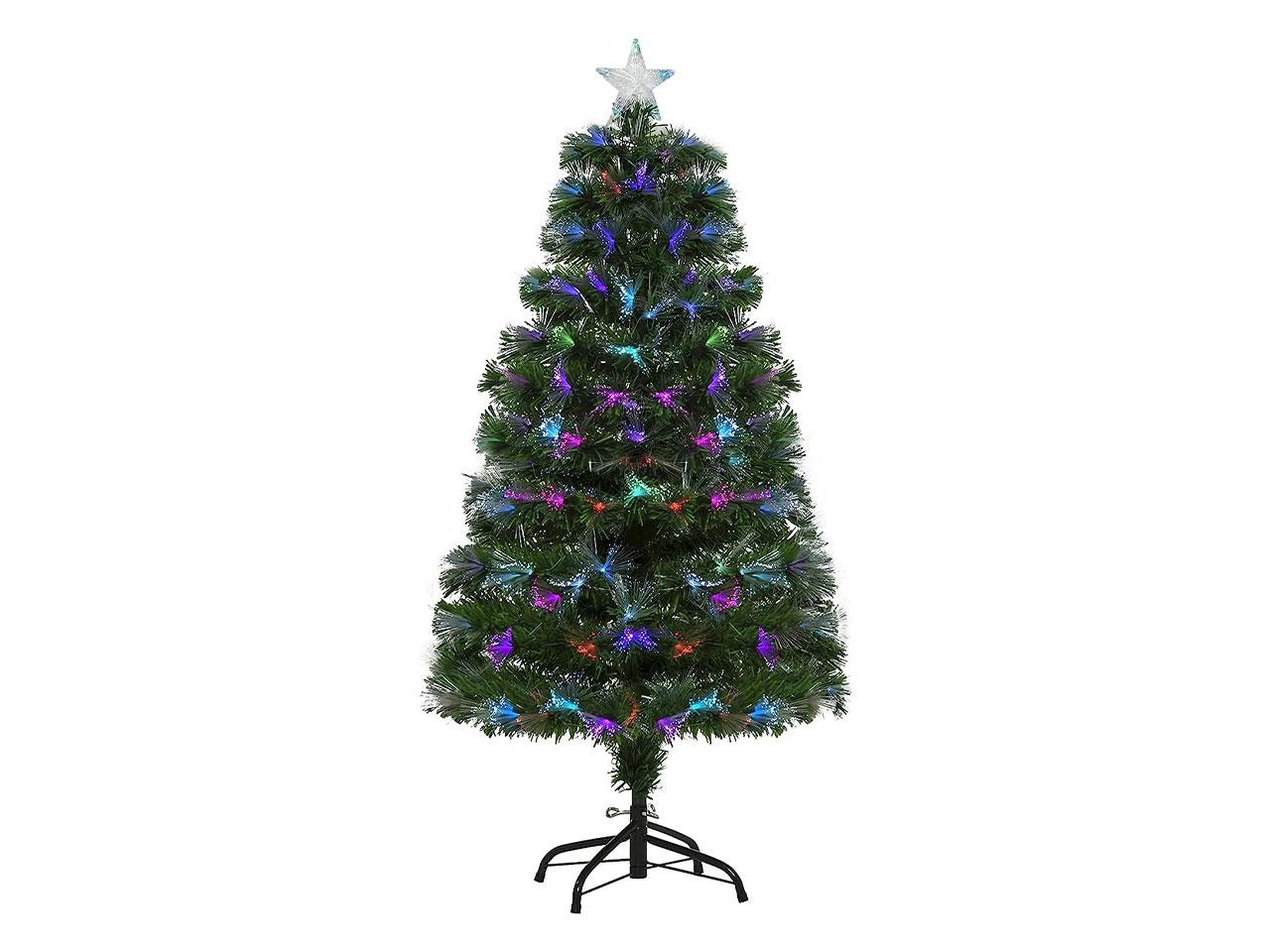 Umělý vánoční stromek 830-017, s kovovým stojanem, LED, 120 cm