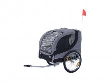Cyklistický vozík pro psy D00-050, přívěs pro domácí mazlíčky, skládací, s univerzální spojkou, 130 x 73 x 90 cm