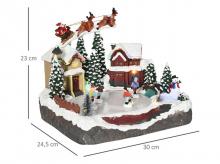 Vánoční dekorace 830-587V90MX, 13 vestavěných LED diod, jeden režim, 4 EVA podložky, 30 x 24,5 x 23 cm