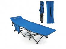 Skládací kempingová postel NP10890, oxford, nosnost 272 kg, modrá