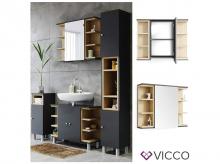 Koupelnová zrcadlová skříňka VICCO Aquis