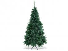 Umělý vánoční stromek COSTWAY CM19722, kovový stojan, 1,8 m, zelený