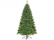 Umělý vánoční stromek COSTWAY CM22732, 180 cm, s kovovým stojanem, skládací systém, zelený