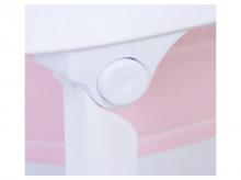 Skládací dětská vanička 400-010PK, ergonomická, protiskluzová, plast, růžová, 80 x 48 x 21 cm