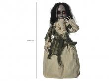 Halloween dekorace panenka 844-544V00MX, se speciálními efekty, zvukovou funkcí, 80 x 23 x 83 cm