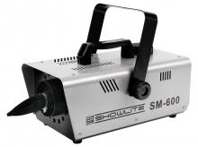 Sněžný stroj SHOWLITE SM-600, 600 W, s dálkovým ovládáním, bez zahřívání, objem nádrže 1 l, stříbrný