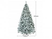 Umělý vánoční stromek CM24572, jedle, se stojanem. vysoká kvalita, 225 cm