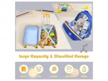 Sada kufru a batohu pro děti BN10002, 2 ks, plastový dětský vozík, dětská zavazadla