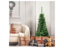 Umělý vánoční stromek CM22070DE, 135 cm, s teplými bílými LED světly, jedle, zelený