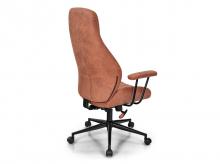 Kancelářská židle CB10136RE, semišová, otočná, nastavitelné područky, 73 x 64 x 124 cm
