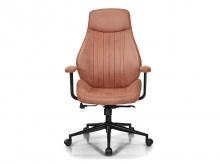 Kancelářská židle CB10136RE, semišová, otočná, nastavitelné područky, 73 x 64 x 124 cm