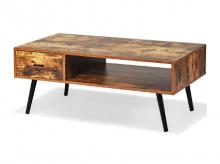 Konferenční stolek HW64407CF, se zásuvkou a úložným prostorem, dřevo 109 x 55 x 44,5 cm