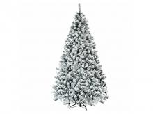 Umělý vánoční stromek CM22068, 220 cm, se sněhem, neosvětlený, s kovovým stojanem