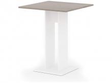 Jídelní stůl Ewert, sonoma/bílá, dřevěný, 65 x 65 cm