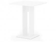 Jídelní stůl Ewert, bílý, dřevěný, 65 x 65 cm